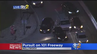 Dangerous Police Chase Ends In Crash In Hollywood