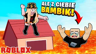 🤣 WERKA AFERKA wrzuciła mnie do LAWY🔥 !!! Roblox The Floor Is LAVA!🔥