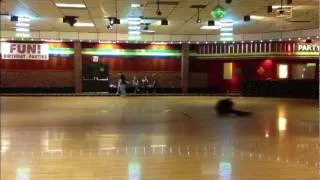 Skating Trick by 50 year old called the RAKE.  Rivergate Skating Center goodlettsville Tennessee