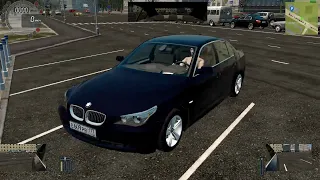 City Car Driving покатушки на руле BMW E60 530Xi