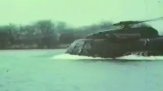 Sikorsky CH-53 helicopter operating in the water