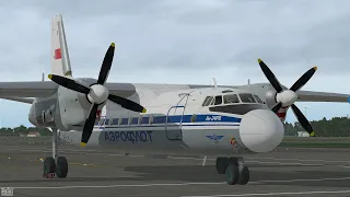 Рейс Хатанга -- Норильск. Ан-24 версия VK1.3.2-1aWIP.  X-Plane 11.  А так же немного о линуксе.