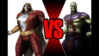 Shazam vs Martian Manhunter Injustice Gods Among Us Ultimate Edition single fight