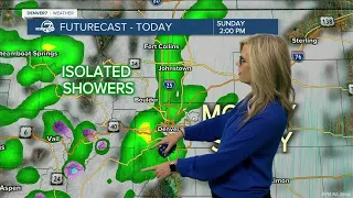 A cool Sunday ahead with afternoon showers