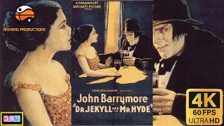 Dr. Jekyll and Mr. Hyde (1920) (Full Movie)(Colorized, 4K, 60FPS) Silent Cult Classic (2022 Edition)