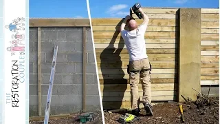 HOW TO TRANSFORM AN OLD BLOCK WALL - DIY Timber Cladding