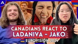 CANADIANS REACT: Ladaniva - Jako (Armenia Eurovision 2024) | AMESC