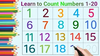 Learn counting numbers 1-20 |  1234567891011121314151617181920