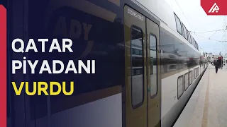 Sumqayıt-Bakı elektrik qatarı piyadanı vurdu - APA TV