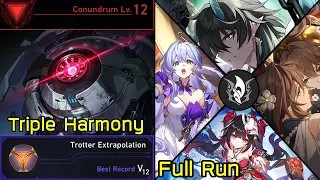 Conundrum Lv.12 DHIL With Triple Harmony Trotter Extrapolation Dice Full Run