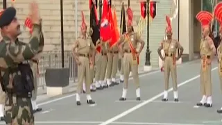 75th Independence Day: Beating retreat ceremony at the Attari-Wagah Border