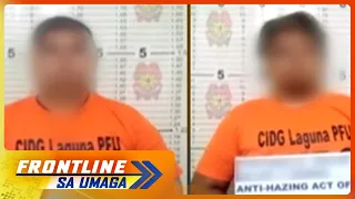 3 suspek sa pagkamatay ng hazing victim na si Salilig, arestado na | Frontline Sa Umaga