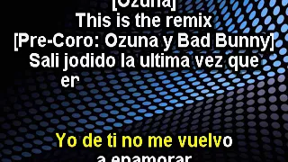 Bad Bunny ft Arcangel Ozuna y J Balvin  - Soy Peor Remix | Karaoke Top 2017 |