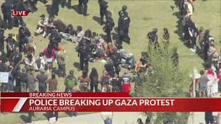 Officers detain pro-Palestine protestors at Denver’s Auraria campus