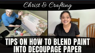 Christ & Crafting | How to Blend Paint Into Decoupage Paper