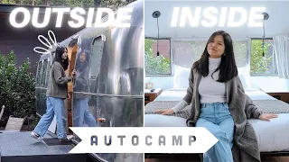 Glamping at $300 Luxury Airstream Suite? AutoCamp Russian River Review (Tesla charging available)