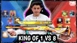 KING OF 1 VS 8 M24🔥 | PUBG MOBILE