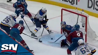 Justin Faulk Bangs Home Rebound To Even Score With Colorado Avalanche In Game 5