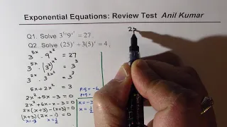 Exponential Equations 25^x + 5^x = 4 MHF4U Review