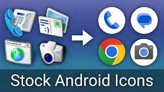 Stock Android Icon Evolution (2008 - present)