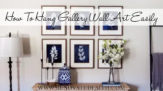 How to Hang Pictures Evenly (In Half The Time!)