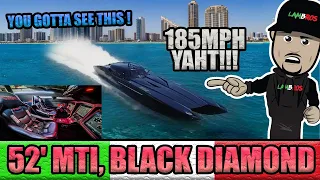 185 MPH SPEEDBOAT !!! (52' MTI, BLACK DIAMOND) | LAMBROS