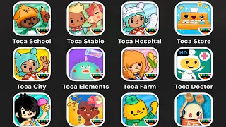 ALL OLD TOCA BOCA LIFE: CITY,FARM,HOSPITAL,TOWN,SCHOOL,STABLE,BUILDERS,VACATION,NATURE,JUNIOR,BOO