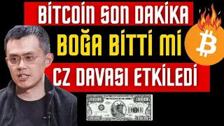 BİTCOİN ANALİZ BOĞA BİTTİ Mİ CZ DAVASI NE OLACAK #BITCOIN #ALTCOIN