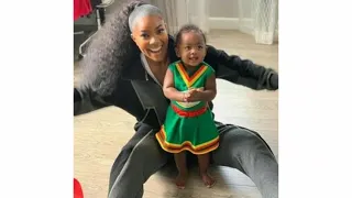 Gabrielle Union and Her Daughter Twin in Matching Bring It On Costumes