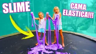 Las Ratitas hacen SLIME en CAMA ELÁSTICA!!