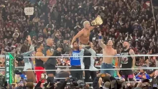 Cody Rhodes Off Air Universal Championship Celebration | WWE WrestleMania XL 04/07/24