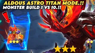 1 VS 10.!! ALDOUS TITAN MODE ASTRO.!! MAGIC CHESS MOBILE LEGENDS