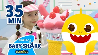 ¡Vamos a hacer el MEJOR HELADO🍦del MUNDO para Tiburón Bebé! | + Recopilación | Baby Shark en español