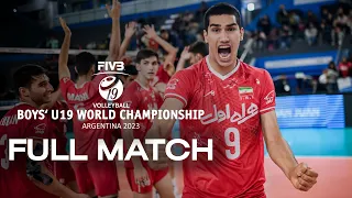 IRI🇮🇷 vs. KOR🇰🇷 - Full Match | Boys' U19 World Championship | Semi Final