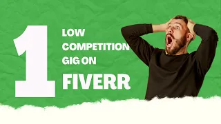 Very low competition gig on Fiverr 2022 make money online grow your freelance life 2022