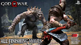 PS4 God of War All Finishing Moves Compilation