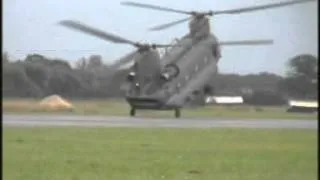 Chinook CH-47 Military Helicopter: Tactical Approach and Reverse Takeoff!