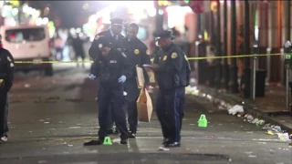 Raw video: NOPD collects evidence after Bourbon Street mass shooting