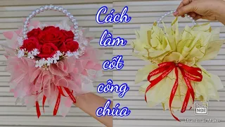 Cách làm cốt công chúa xòe 2 đầu