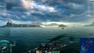 World of Warships Ibuki Gameplay