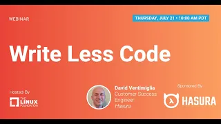 LF Live Webinar: Write Less Code