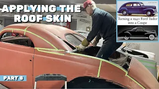 Applying the Roof Skin and Split Windows: 1940 Ford Tudor/Coupe (part 8)