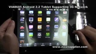 VIA8650 Android 2 2 Tablet Supporting 3G Network