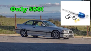 MOST AFFORDABLE Short Throw Shifter for BMW E30, E36, and E46 Chassis!