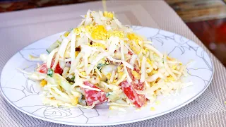 Eat and lose 2 kg per week! This cabbage salad will replace your dinner!