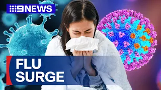 Flu cases surges across Sydney | 9 News Australia