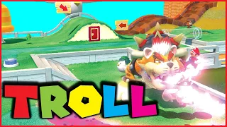 This Mario REVENGE Troll Level was made for me! (Funny Super Mario 3D World Troll Level)