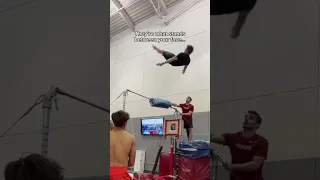 Never. Blame. The Spotter 🙅🏼‍♂️ #gymnastics #calisthenics #gymnast #olympics #fails #fail #spotter