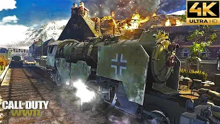 Destroying Armoured Beast Train | S.O.E | Call of Duty: WW2 | Ultra Realistic Graphics | Gameplay