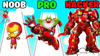 NOOB vs PRO vs HACKER | In The Iron Suit | With Oggy And Jack | Rock Indian Gamer |